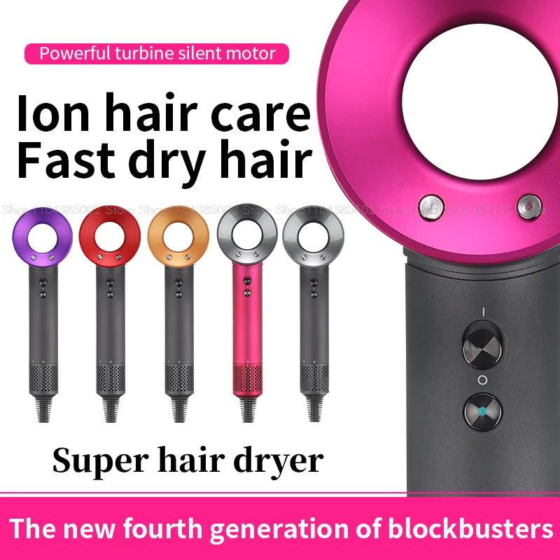 Accessorio Professionale Senza Lame per Asciugacapelli Dyson, Ioni Negativi, Asciugatura Rapida, Potente, per Casa, con Funzione Anti-Crespo, Elettrico