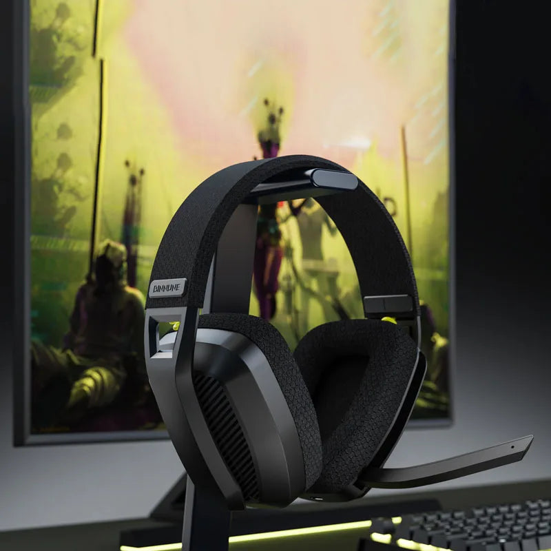 Cuffie Da Gioco Wireless 2,4 GHz Con Microfono Per PS5 PS4 PC Mac Bluetooth Con Cancellazione Del Rumore