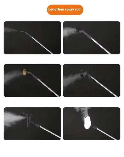 Pulitore a vapore da 1,2 litri Sterilizzazione ad alta temperatura Aria condizionata Cappa da cucina Pulitore a vapore per casa/auto 220 V/110 V Spina UE/USA
