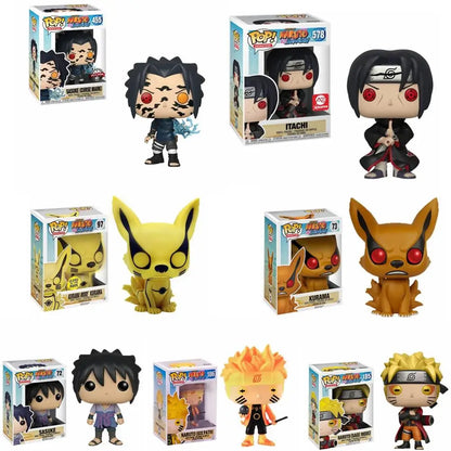 Funko Pop Naruto Uzumaki Sasuke Uchiha Con Kyuubi Figura Pvc 10 Cm Collezione Paese Del Fuoco Edizione