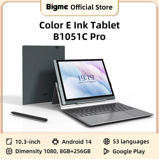 Bigme B1051C Pro Lettore Ebook A Colori E Ink Da 10,3 Pollici Android 14 Dimensity 1080 8GB RAM 256GB ROM