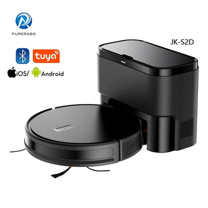 Purerobo LDS Robot Aspirapolvere X7-D Alta Potenza di Aspirazione WiFi 2.4G Svuotamento Automatico Collettore di Polveri Tuya Smart Home App Compatibile