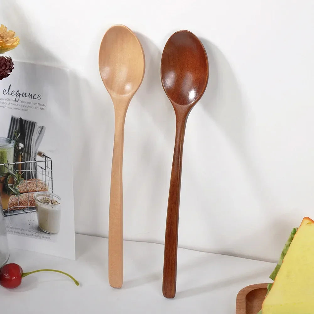 Set Utensili Da Cucina In Legno Cucchiai Per Zuppa Cucchiaini Da Tè E Miele Strumenti Di Cottura