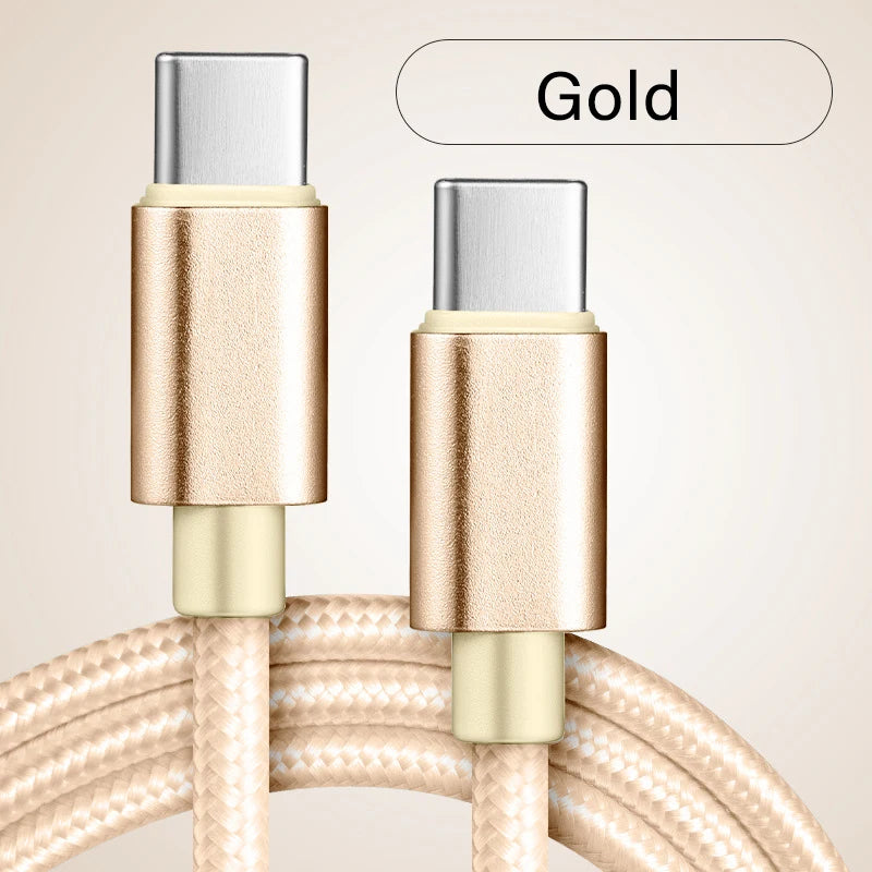 Cavo di ricarica rapida 60W da USB-C a USB-C 1M 2M 3M, cavo dati PD per iPhone 15 16 17 Pro Max, Xiaomi, Samsung, Huawei