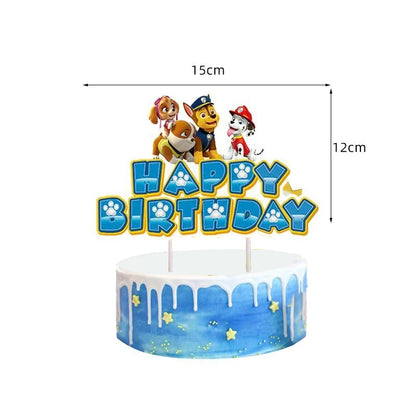 NUOVO Paw Patrol Compleanno Forniture Bomboniere Buon Compleanno Paw Patrol Kit di decorazioni per feste Piatto a palloncino Tazza Borsa regalo Adesivo per bambini