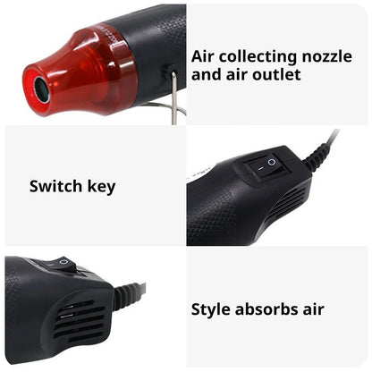 Pistola Ad Aria Calda 300W 220V Per Saldatura E Artigianato Mini Strumento Con Supporto E Funzione Termoretraibile