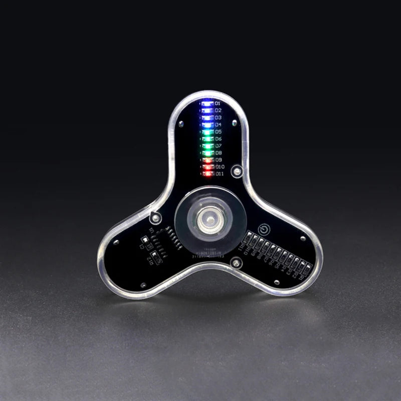 Kit Elettronico Fai Da Te Con Led E Gyro Per Circuiti Stampati Saldatura Facile E Componenti Inclusi