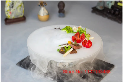 Piatto Trasparente Da 18 Cm Per Sushi Dessert Catering Frutta Insalata Degustazione Qualità Alta
