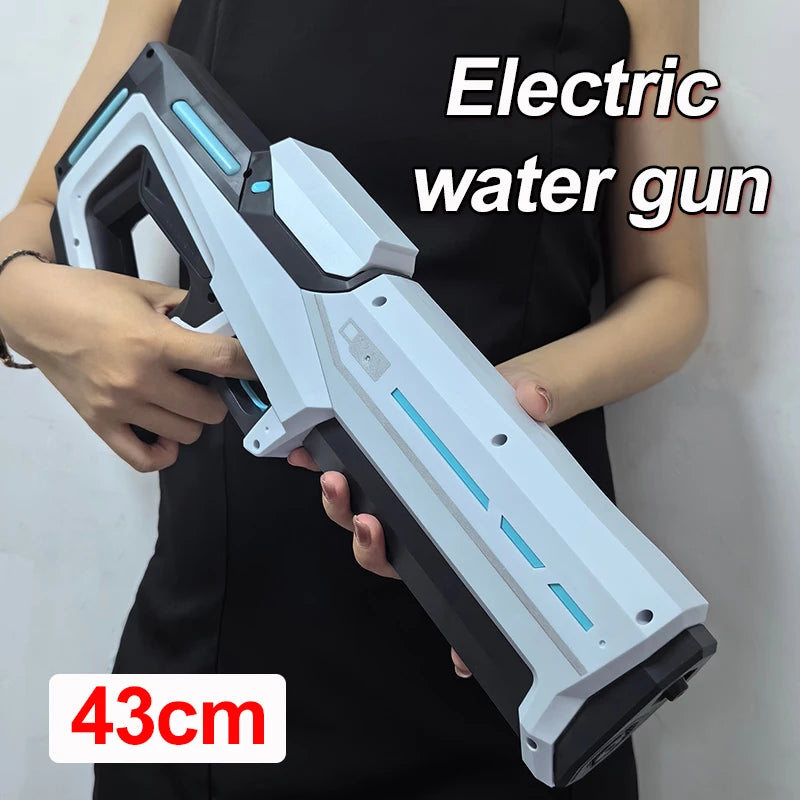 Pistole ad acqua elettriche per adulti Potente spruzza d'acqua automatica Aspirazione d'acqua Blasters Estate Giocattolo da spiaggia all'aperto per ragazzi Regalo per bambini