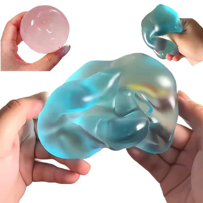 Giocattoli Squishy di maltosio blu Giocattolo sensoriale antistress Giocattolo di decompressione a rimbalzo lento di maltosio blu trasparente simulato morbido