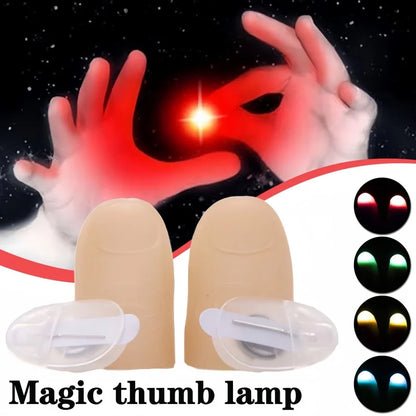 Set Da 2 Puntali Illuminanti Per Dita Per Magia Close Up Led Regalo Divertente Per Festa