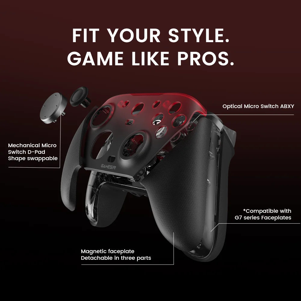 Controller GameSir G7 Pro per Xbox Series X | S, Xbox One X | S, Steam, PC, Telefono Android - Effetto Hall, Base di ricarica, Giroscopio