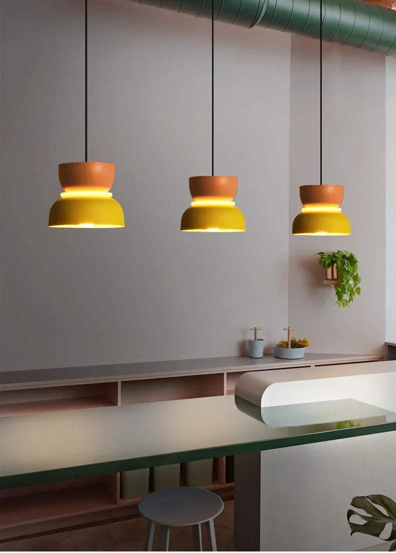 Lampada A Sospensione Macaron Nordico In Ferro Nero Design Moderno Per Soggiorno E Sala Da Pranzo
