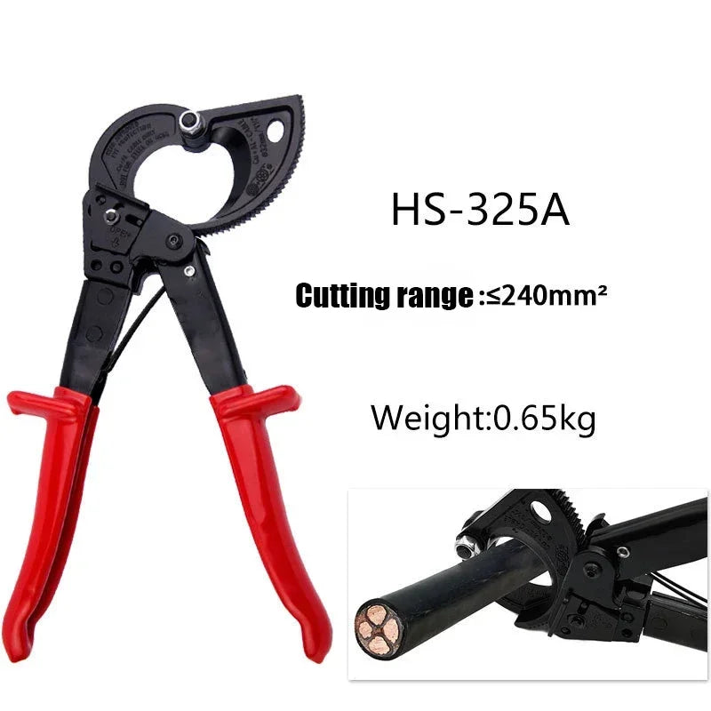 Tagliacavi Cricchetto In Rame E Alluminio Resistente Fino A 400 Mm2 Ideale Per Cablaggi Elettrici HS-520A