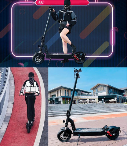 Scooter Elettrico Fat Tire Offroad 500W Freno A Disco Pieghevole Autonomia 40-60 Km 48V 36V 13Ah