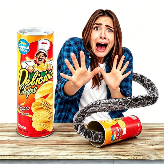 Scherzo Serpente A Molla In Scatola Di Patatine Per Adulti Decorazione Festa Halloween
