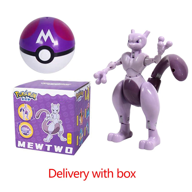 Pokemon Pokeball Figura Palla Pikachu Charizard Mewtwo Mew Eevee Gengar Lapras Blastoise Venusaur Gyarados Giocattolo Educativo Per Bambini