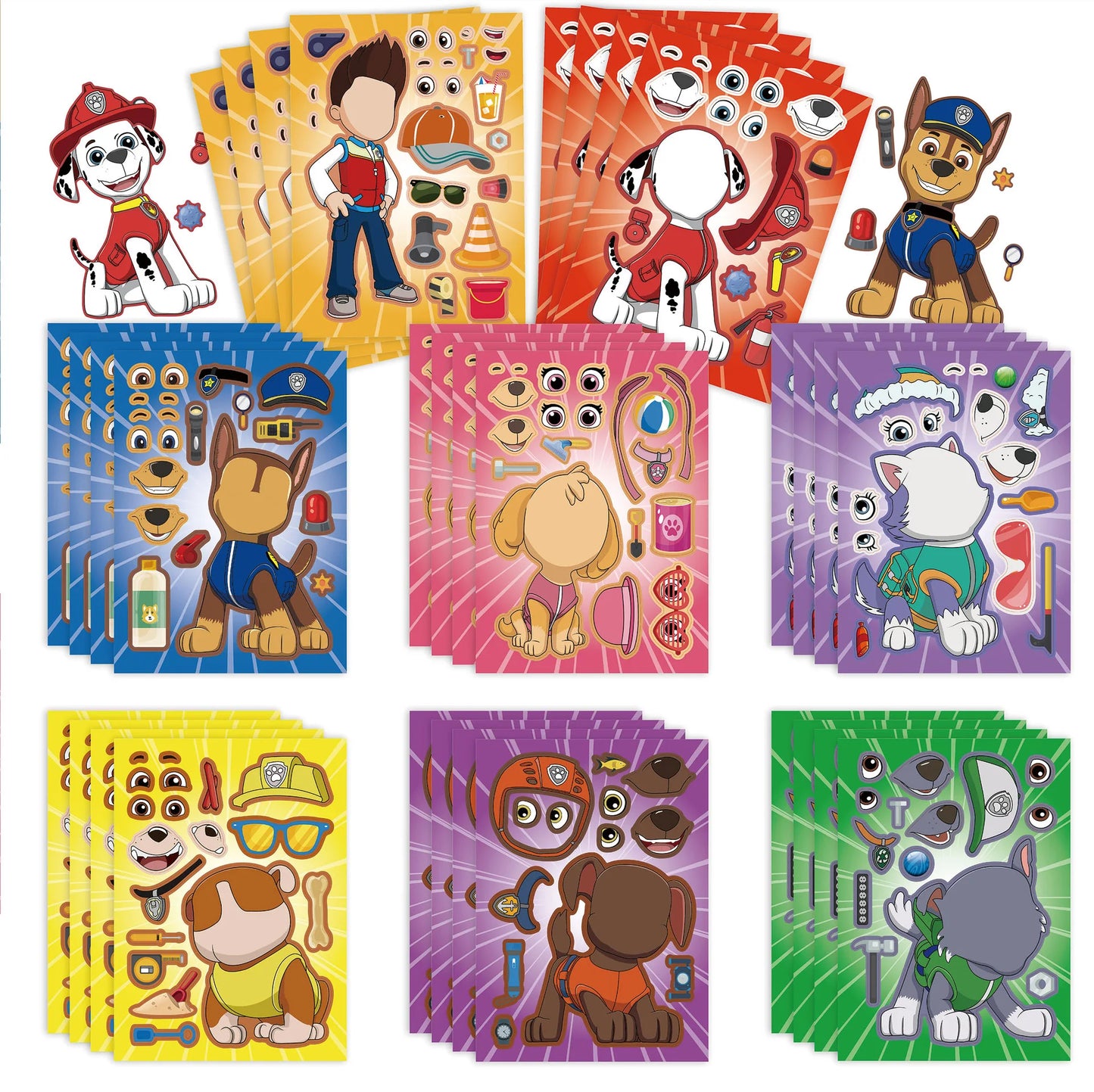 NUOVO Paw Patrol Compleanno Forniture Bomboniere Buon Compleanno Paw Patrol Kit di decorazioni per feste Piatto a palloncino Tazza Borsa regalo Adesivo per bambini