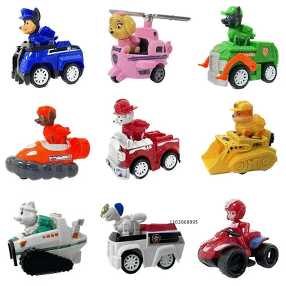 Paw Patrol Set di giocattoli Cartoon Anime Figure Patrol Canine Chase Skye Rimbalzo Bicicletta Decorazione della casa Regali di compleanno di Natale per bambini