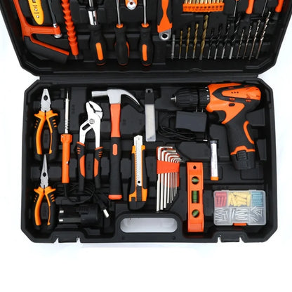 Trapano a Batteria al Litio Multifunzionale per Uso Domestico Kit Attrezzi per Manutenzione del Legno