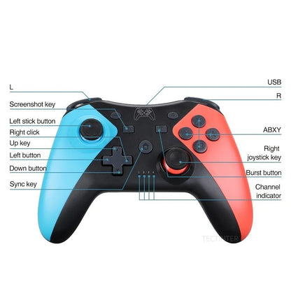 Controller wireless compatibile Bluetooth per Nintendo Switch e Switch 2 Console Android Gamepad PC Controle per accessori NS