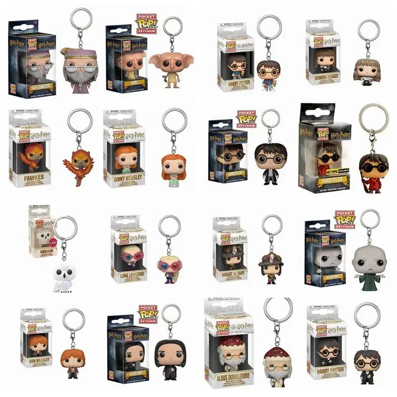 Portachiavi Harry Potter Pocket Pop Con Hermione Granger Ron Weasley Dumbledore Snape Voldemort