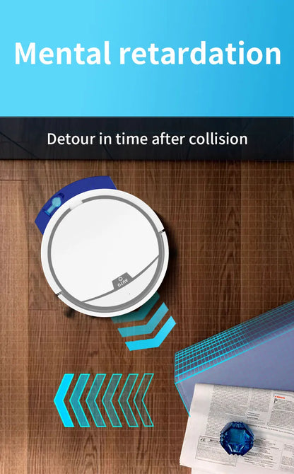 Aspirapolvere Robot Smart 2800 Pa Senza Fili Controllo Remoto Pulisce Pavimenti Asciutti e Bagnati