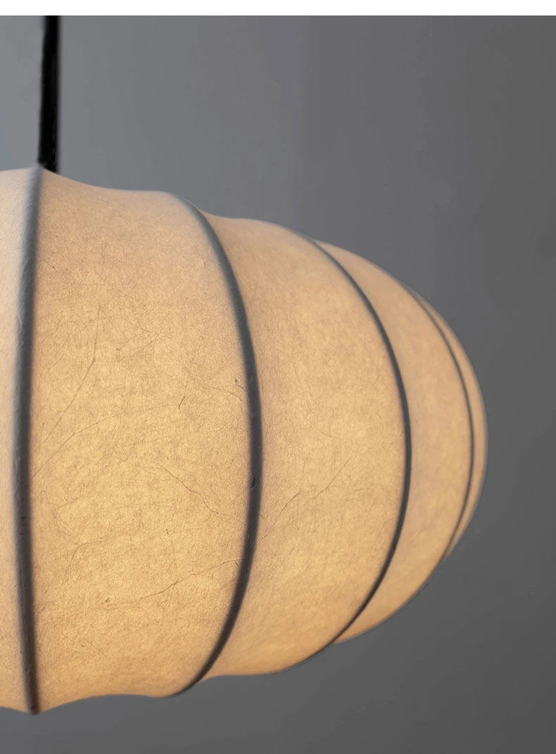 Lampadario Wabi Sabi Giapponese In Seta Bianca Per Ristorante Studio Soggiorno Cucina Moderno