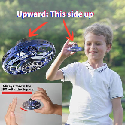 NUOVO LED Flying UFO Spinner Fingertip, aggiornamento volo elicottero Gyro Flyorb Hover Ball, mini drone aereo giocattolo, regalo di Natale