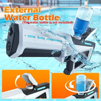 Pistole ad acqua elettriche per adulti Potente spruzza d'acqua automatica Aspirazione d'acqua Blasters Estate Giocattolo da spiaggia all'aperto per ragazzi Regalo per bambini