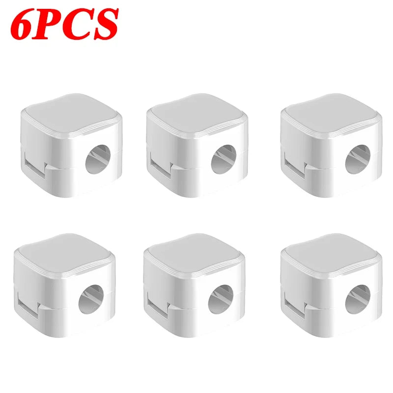 Portacavi magnetico con clip per cavi, porta cavi adesivo, organizer per cavi per la gestione della scrivania dell'home office