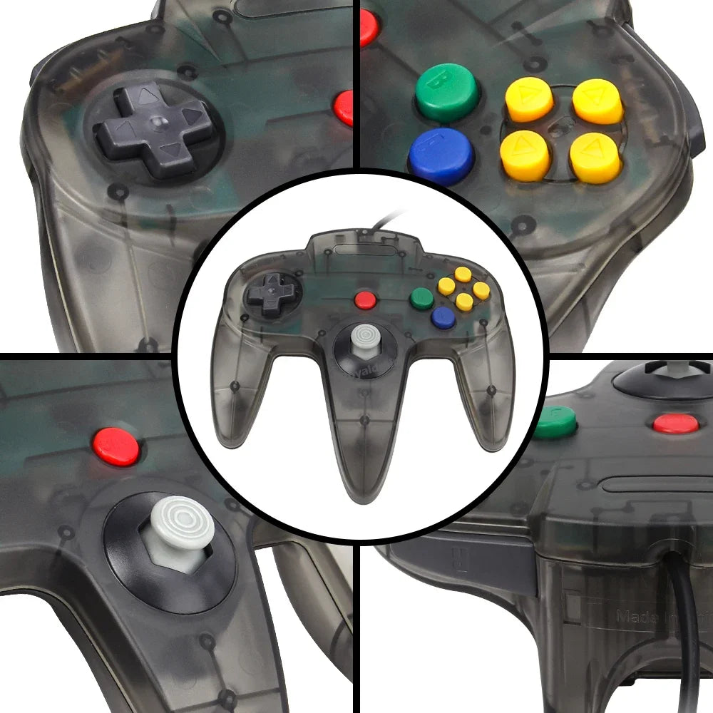Gamepad cablato a 8 colori per console N64 Joypad Control per N64 Joystick classico Console di gioco retrò Accessori per gamepad