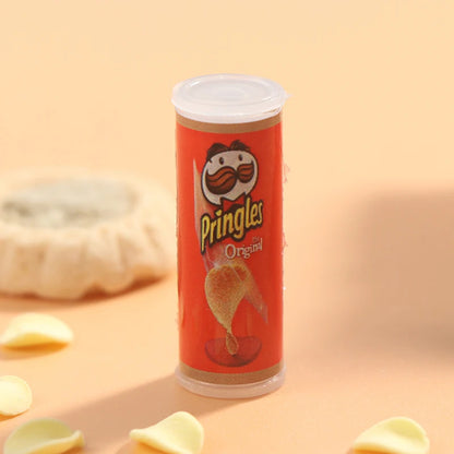 Set Tre Pezzi Patatine In Bottiglia Miniatura Scala Uno Dodici Per Casa Delle Bambole Cibo Giocattolo