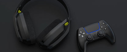 Cuffie Da Gioco Wireless 2,4 GHz Con Microfono Per PS5 PS4 PC Mac Bluetooth Con Cancellazione Del Rumore