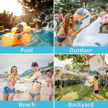 Pistola Ad Acqua 42 Cm Per Bambini Adulti Giochi Estivi All Aperto Piscina Spiaggia