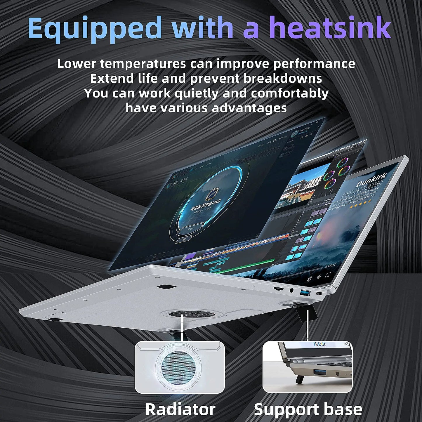 Laptop 14 Pollici Touch Screen 4 In 1 Con Windows 11 Celeron N95 16GB RAM Notebook Per Studenti