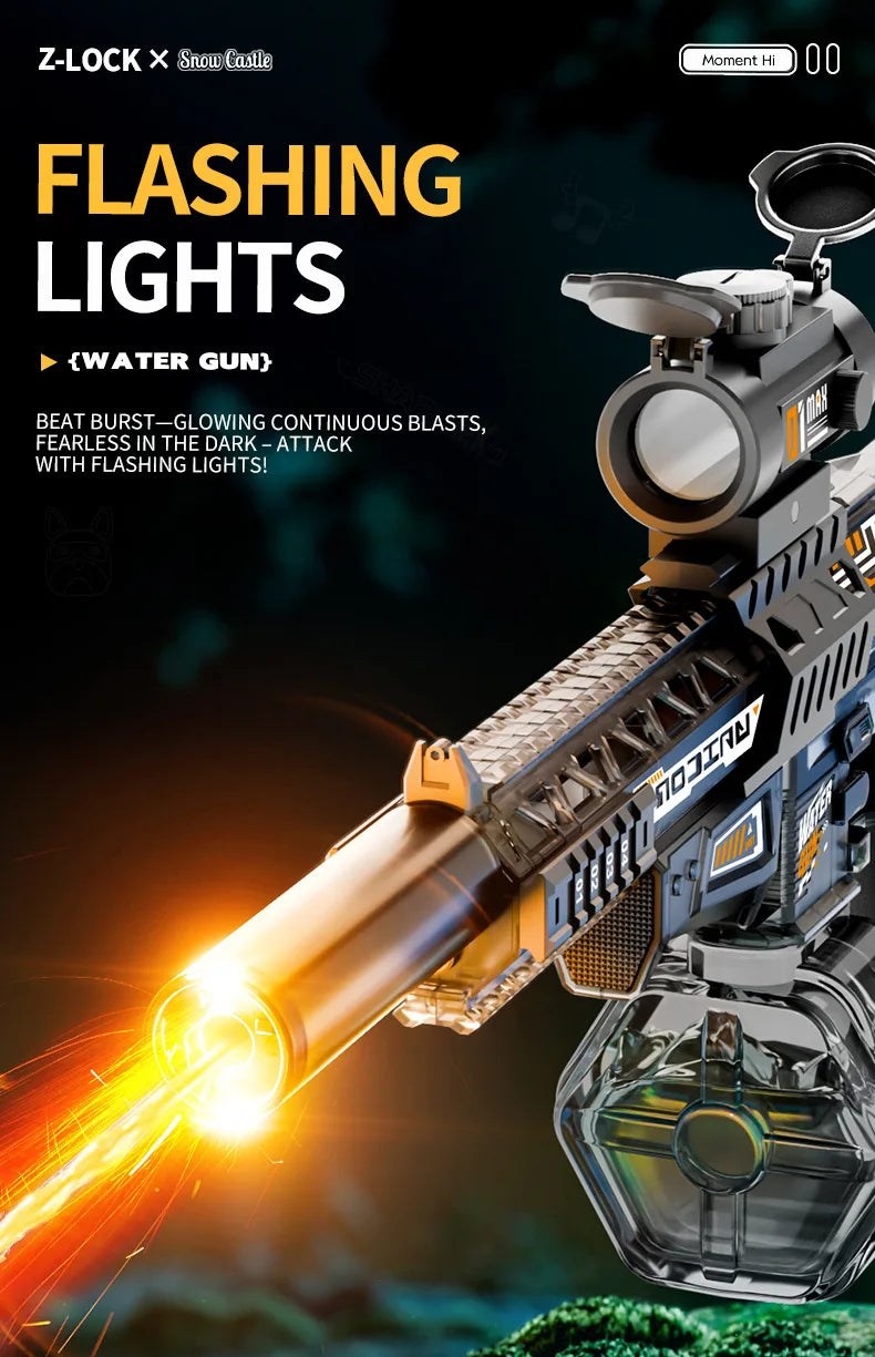 Pistola Ad Acqua Elettrica MK9 Con Luce A Induzione Giocattolo Estivo Per Bambini