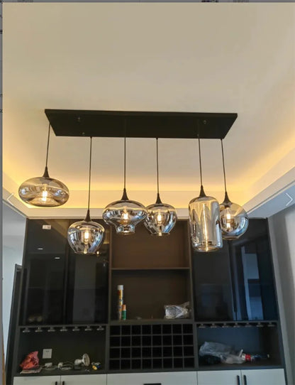 Lampada Sospensione Led Moderna In Acciaio Inossidabile Spazzolato per Soggiorno E Sala Da Pranzo