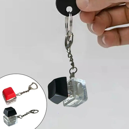 Portachiavi Antistress Con Pulsante Di Scherzo Realistico Gioco Touch E Stimolo Tattile Sicuro