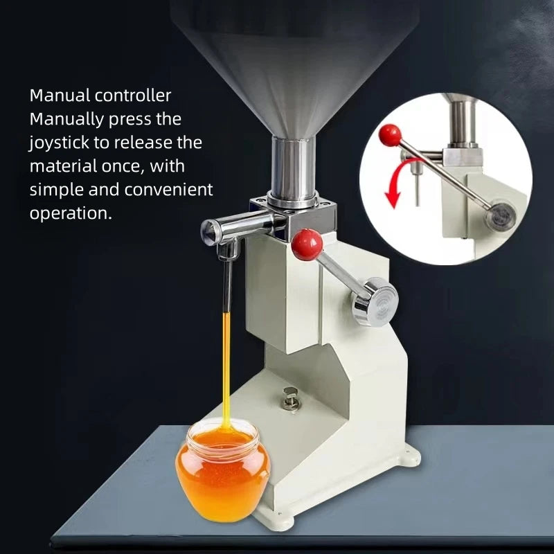 Riempitrice Manuale Per Bottiglie Liquide Modello A03 Con Ugelli Da 4 Mm E 8 Mm Velocità 5-30 Bottiglie Al Minuto
