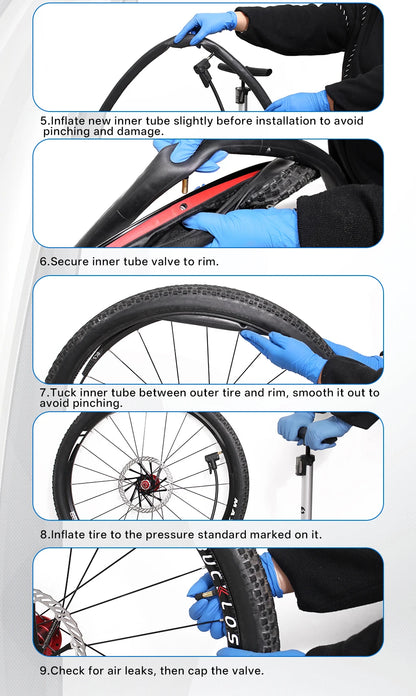 Camera D'Aria 361 Degrees Con Valvola Schrader Pneumatici MTB e Bici Da Ciclismo Misure Da 12 A 29 Pollici