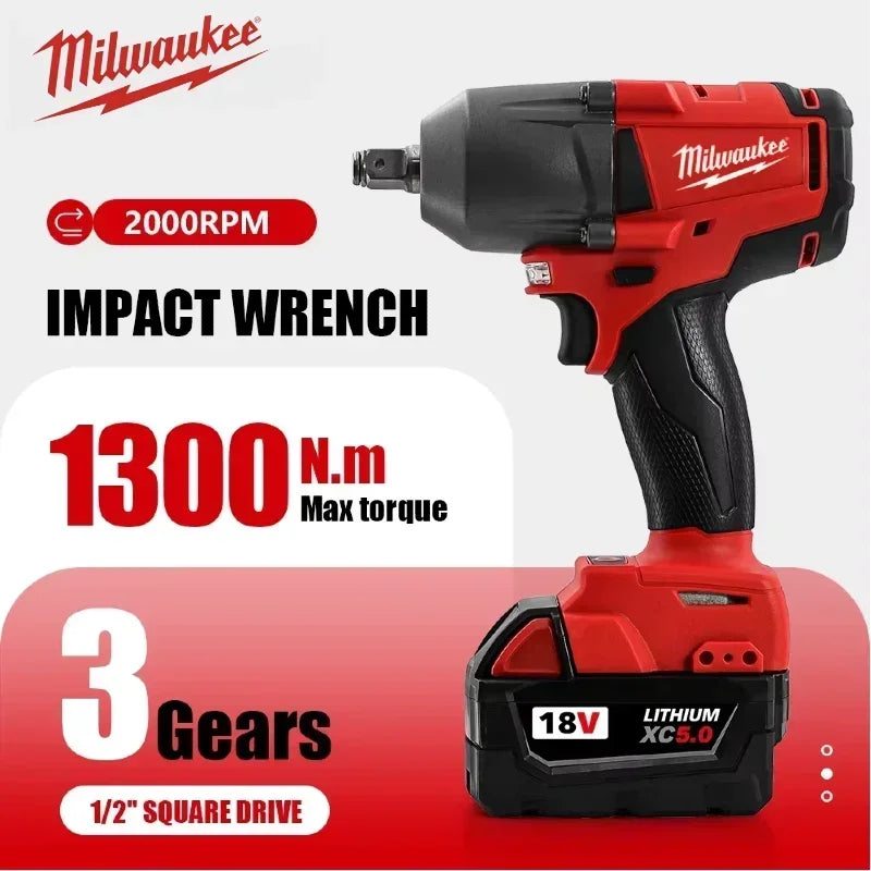 Milwaukee Kit Utensili 18V Trapano Avvitatore Percussione Smerigliatrice Angolare Sega Circolare Brushless