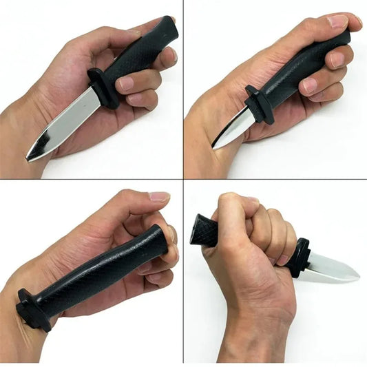 Coltello Finto Retrattile In Plastica Per Trucchi Halloween Realistico E Sicuro Per Adulti