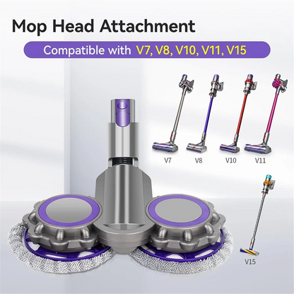 Testa di pulizia ad alta efficienza per Dysons V7 V8 V10 V11 V15 aspirapolvere testa Mop asciutta e bagnata con acqua Trank