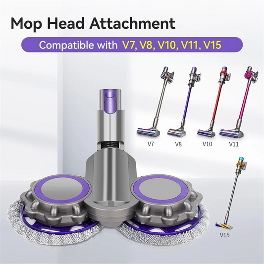 Testa di pulizia ad alta efficienza per Dysons V7 V8 V10 V11 V15 aspirapolvere testa Mop asciutta e bagnata con acqua Trank