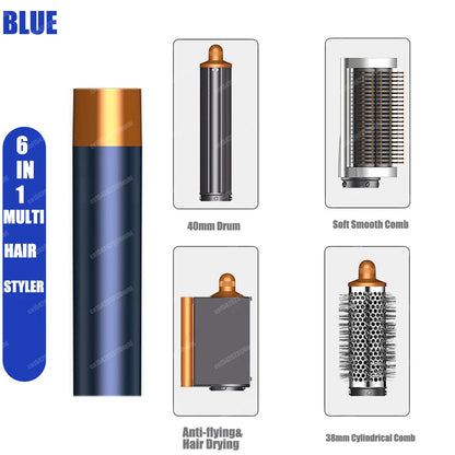 Nuovo Multil Hair Styler Asciugacapelli automatico per arricciare Asciugacapelli ad aria calda/fredda 1300W Piastra per capelli Curling Barrel Spazzola Asciugacapelli per salone