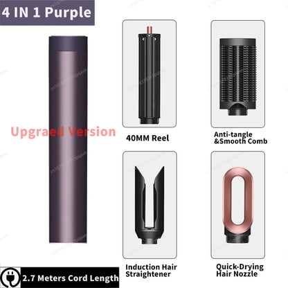 Nuovo Multil Hair Styler Asciugacapelli automatico per arricciare Asciugacapelli ad aria calda/fredda 1300W Piastra per capelli Curling Barrel Spazzola Asciugacapelli per salone