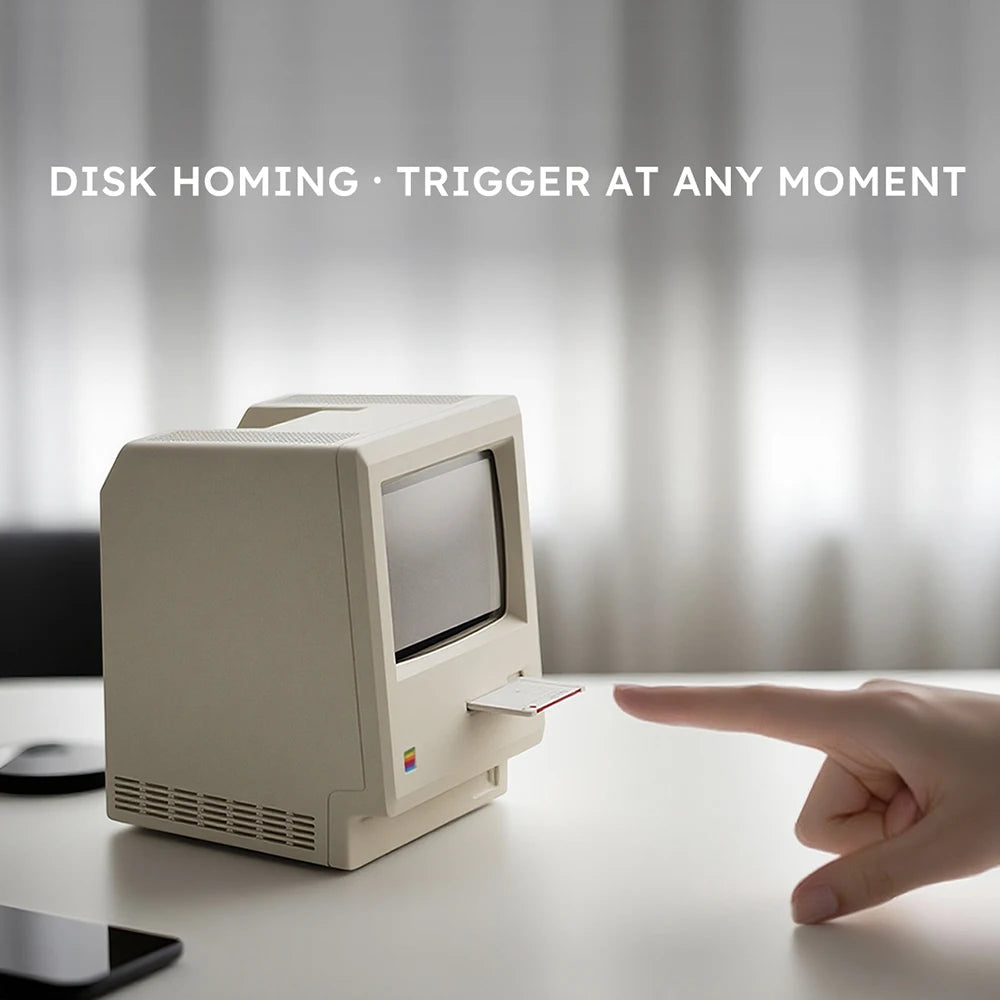 Sveglia retrò Maclock Macintosh Un classico ornamento da tavolo con un design dell'orologio digitale