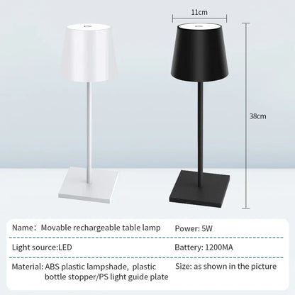 Lampada Da Tavolo Led Dimmabile Al Tocco Ricaricabile Senza Fili Design Nordic Per Cameretta E Scrivania