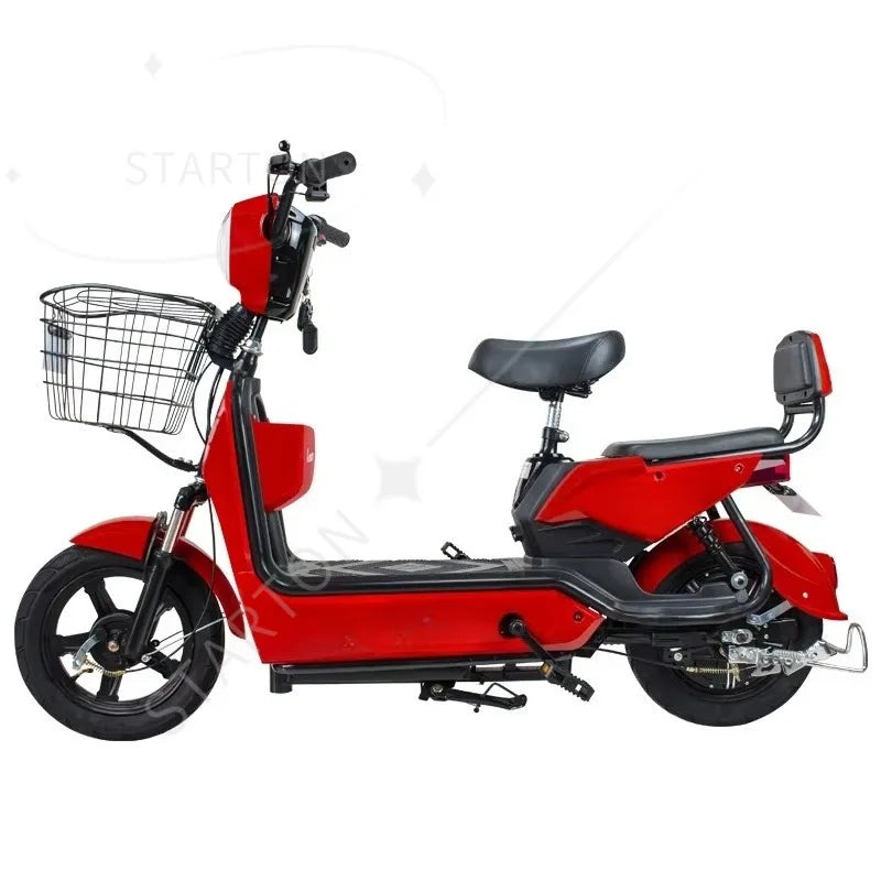 Bicicletta Elettrica Da Strada Certificata Ce Motore 350W Batteria 48V 12Ah Cambio Per Corse